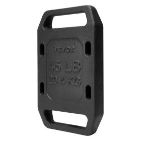 VEVOR Cast Iron Ruck Weights, 45LB Single Ruck Plate, Weighted Weights for Rucking, Solid Ruck Plate Weight for Rucking, Swings, Squat
