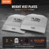 VEVOR Curved Weight Vest Plates, 14.5 LB Pairs, Premium Steel Weighted plates, Contoured Ergonomic Fit – WODs, Additional Weight for Weight Vests