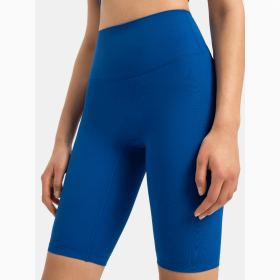 JupiterGear High-Rise Long Shorts (Color: Royal Blue, size: 8)